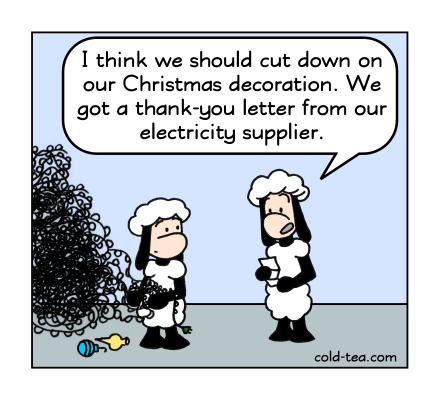 removing christmas decoration