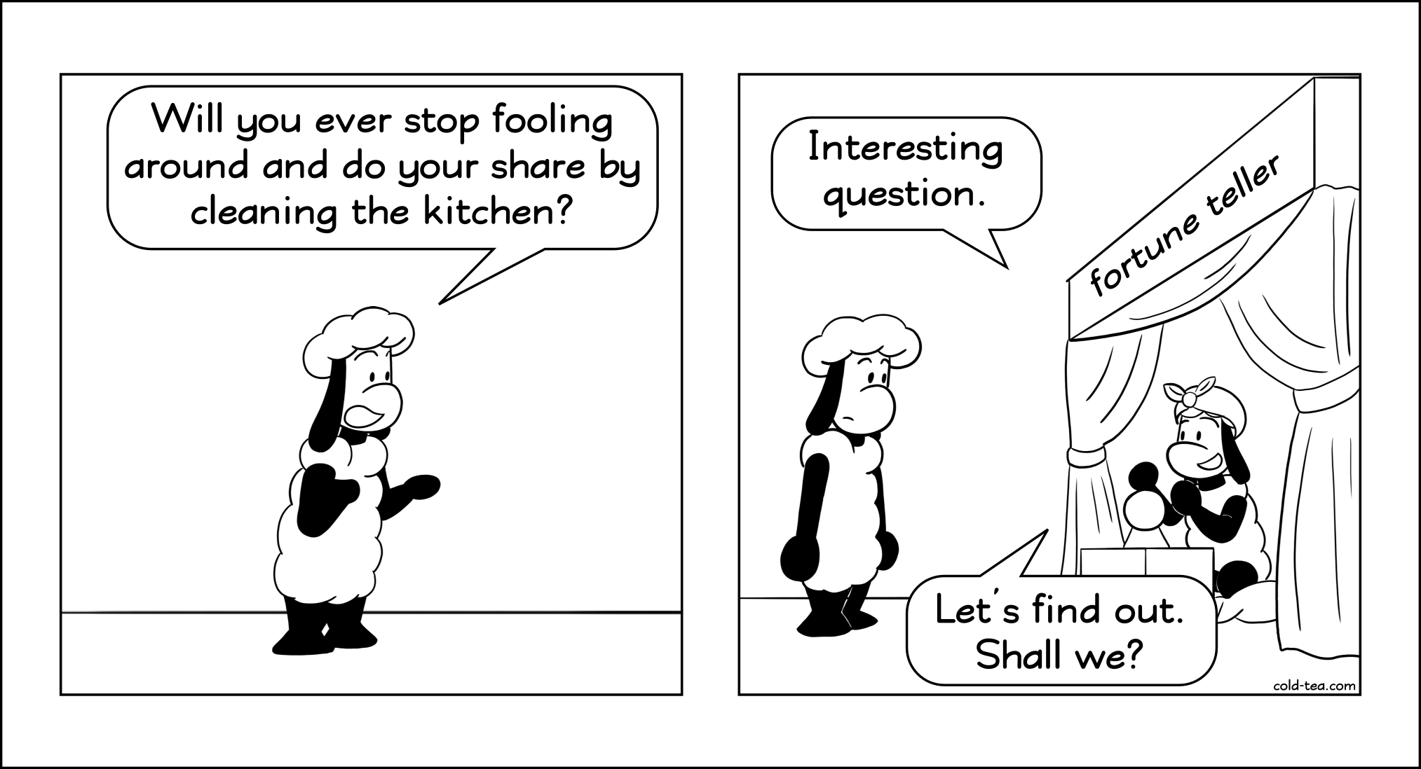 cleaning the kitchen